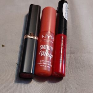 NYX , MAYBELLINE, LOREAL LIP Trio